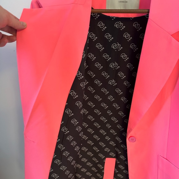 Ducie London neon pink oversized blazer - Picture 4 of 4